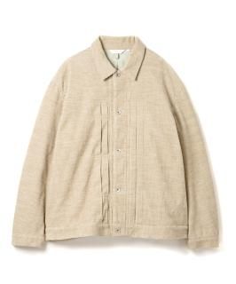 Cotton Wool Cord Jacket / GRAY BEIGE