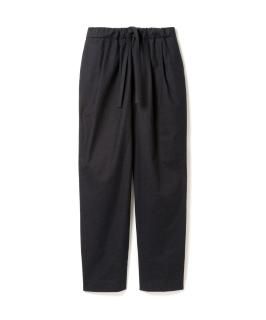 Cotton Wool 2Tuck Easy Pants / NAVY