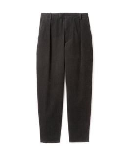 Cotton Wool Cord Pants / BLACK