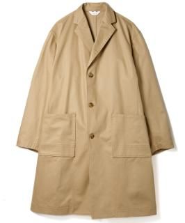 Vintage Easy Fit Shop Coat / BEIGE