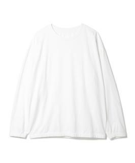 Elastic Hem L-S Tee / WHITE