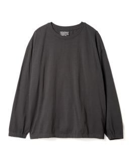 Elastic Hem L-S Tee / CHARCOAL