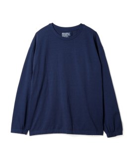 Elastic Hem L-S Tee / NAVY