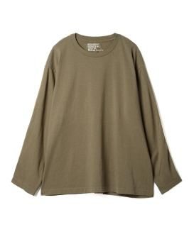 Herringbone Tape L-S Tee / OLIVE
