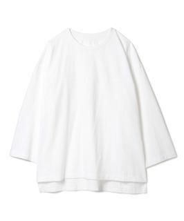 Side Slit Football Tee / WHITE