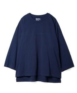 Side Slit Football Tee / NAVY