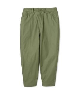 Military Moleskin Ankle Cut Pants / OLIVE