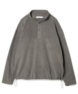 POLARTEC(R) Fleece Snap Pullover / GRAY