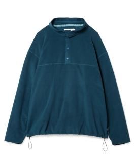 POLARTEC(R) Fleece Snap Pullover /  BLUE GREEN