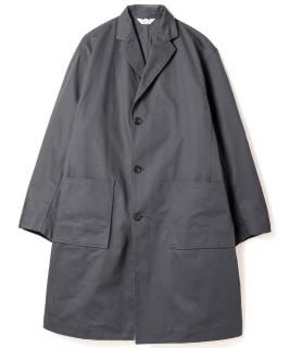 Vintage Easy Fit Shop Coat / BLUE GRAY