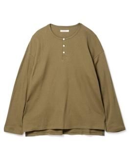 Loungewear Thermal Henly Top / OLIVE