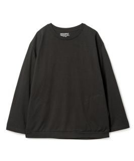 American Cotton Rib L-S Tee / BLACK