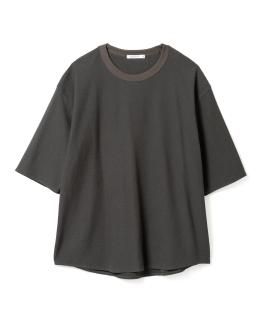 Block Inlay H-S Tee / CHARCOAL