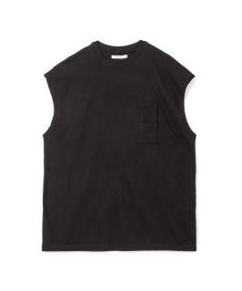 Vintage 88/12 W Pocket Sleeveless Tee / BLACK