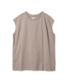 American Cotton Football Sleeveless Tee / KHAKI BEIGE