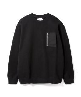 Utility Pocket Sweatshirt / BLACK