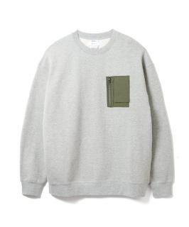 Utility Pocket Sweatshirt / HEATHER GRAY