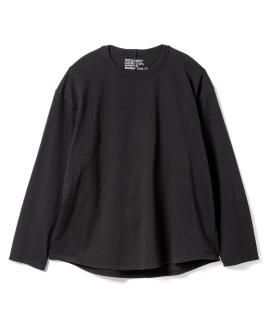 American Cotton Round L-S Tee / BLACK