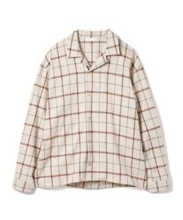 Semi-Double Check Shirt / BEIGE CHECK