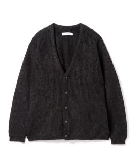 Donald Mohair Knit Cardigan / BLACK