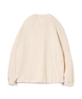 2 Tone Cotton Knit Top / NATURAL
