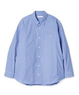 Stripe Oversized Pocket Shirt / BLUE