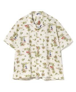 Open Collar S/S Shirt / OFF-WHITE