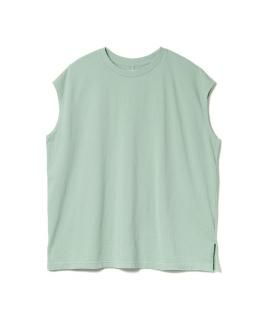 American Cotton Slit Sleeveless Tee / MINT GREEN