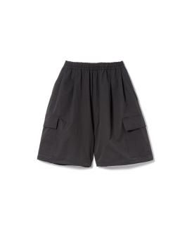 2way Stretch Tuck Cargo Shorts / BLACK
