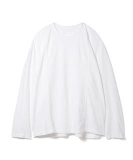American Cotton Switching L-S Tee / WHITE