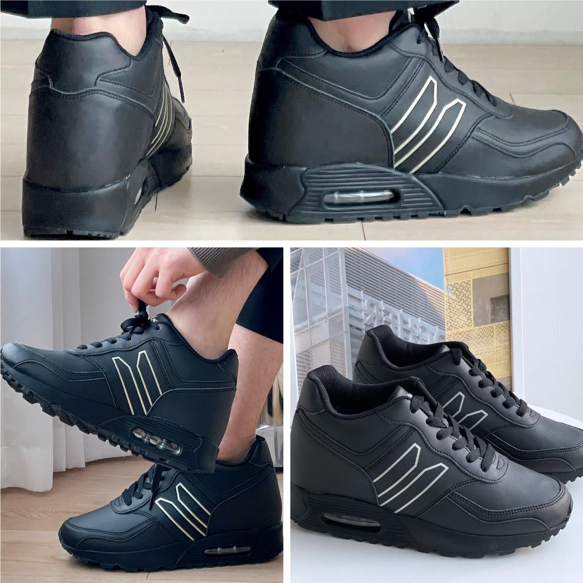 シークレットシューズ mnx15 10cmアップインヒールスニーカー 男女兼用