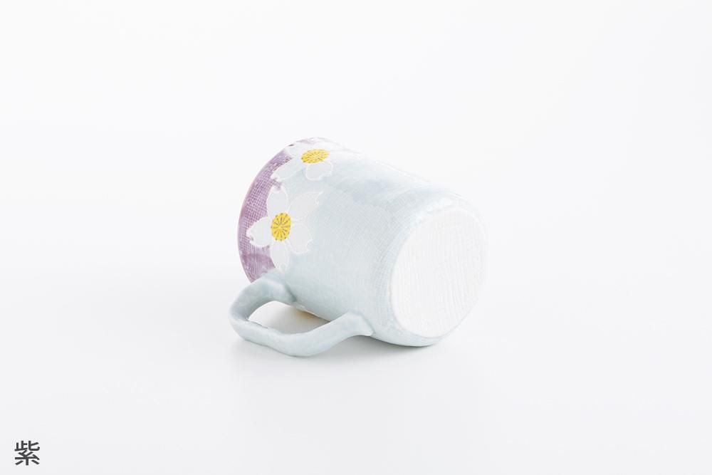 手描きいっちん技法 | 一珍花 マグカップ 2カラー | 波佐見焼窯元 山下陶苑