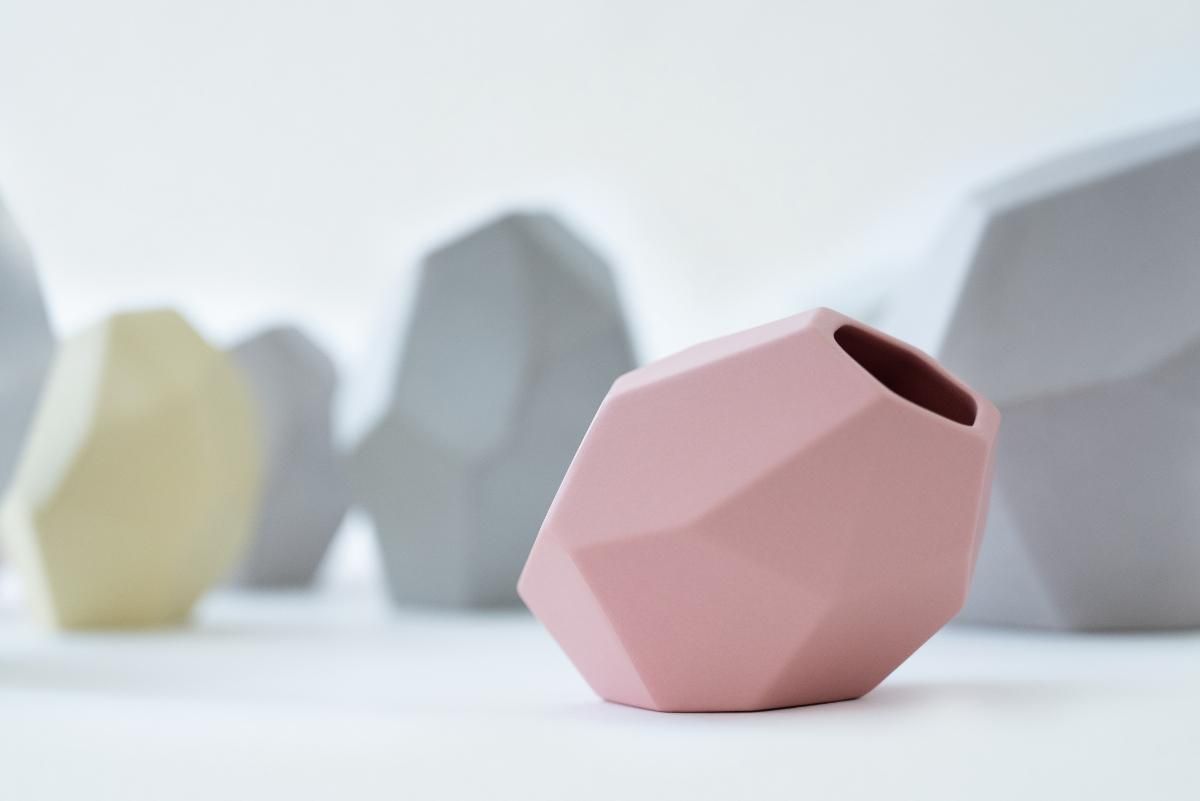 ファイヤーキング　ヴィトロック　フラワーベース　ピンク　ホワイト　グリーン ファイヤーキング ヴィトロック フラワーベース ピンク ホワイト