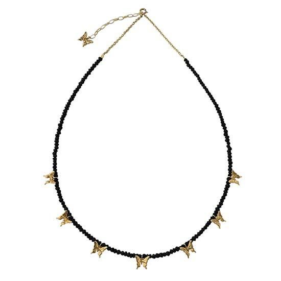 K10 蝶 ブラックスピネル ネックレス | TORQUATA(トルクアータ K10 蝶 ブラックスピネル ネックレス | TORQUATA(トルクアータ