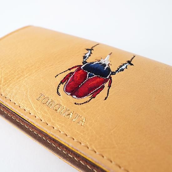 昆虫刺繍 牛革長財布 ゴールド | TORQUATA トルクアータ gondoa