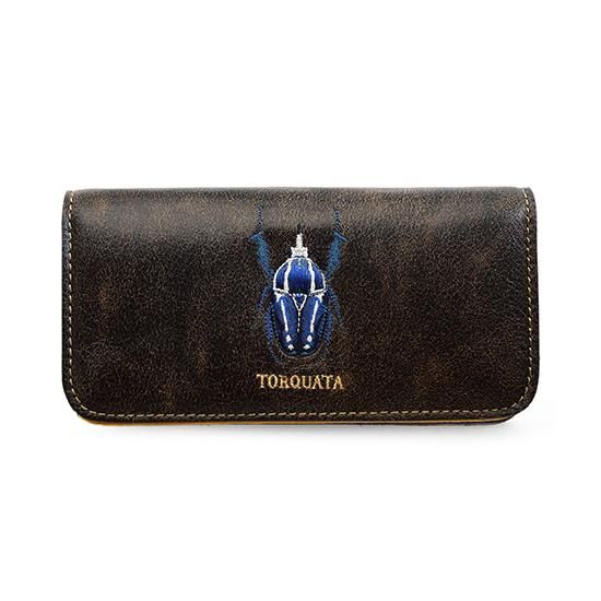 TORQUATA 三つ折り財布 黒 カブトムシ TORQUATA 三つ折り財布 黒 カブトムシ