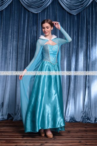 アナと雪の女王 エルサ ドレス 衣装 コスプレ 7796