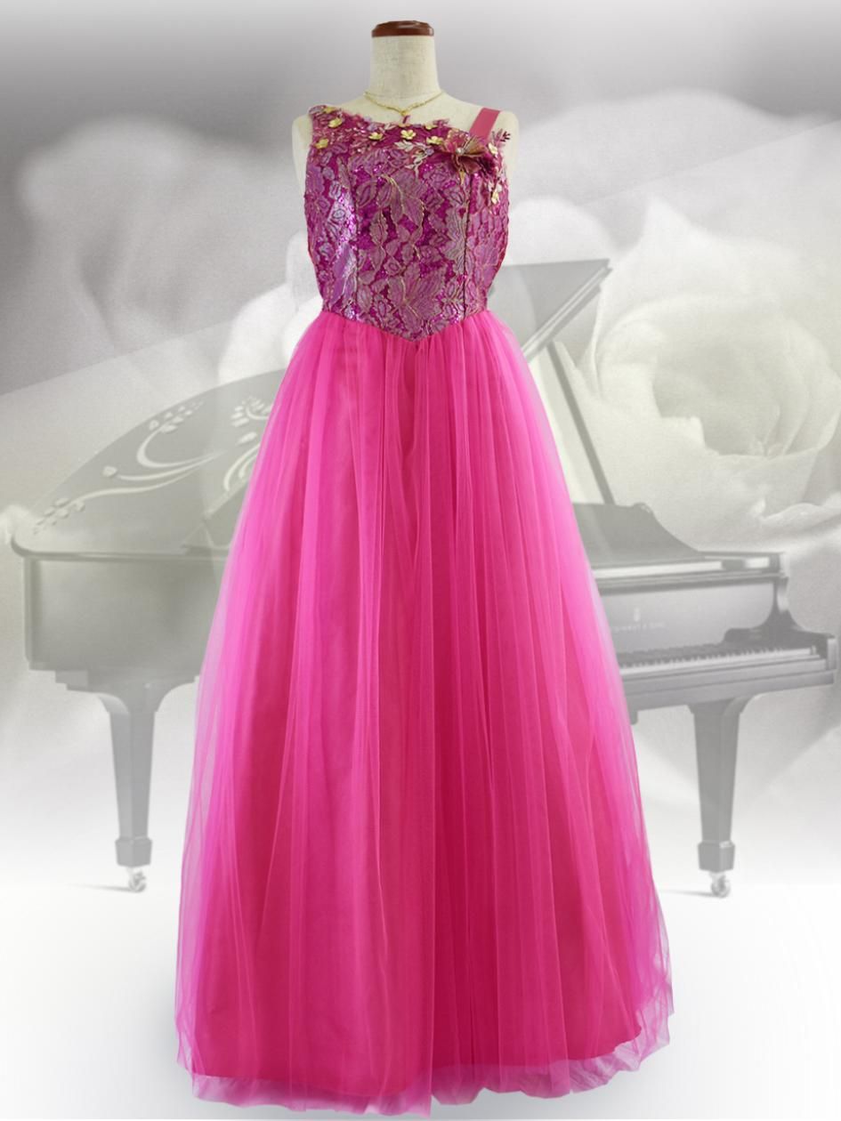 LL】ラグジュアリー・チェリーピンクドレス9983/ラミューズドレス 演奏会