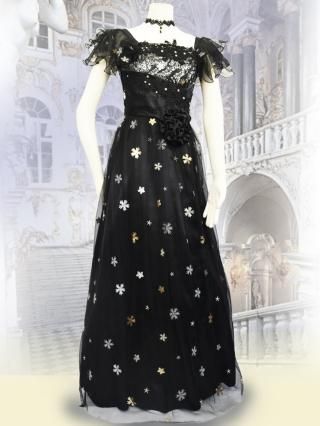黒ドレスの時に♪ペチコート＊ロングドレス用90cm丈 レース
