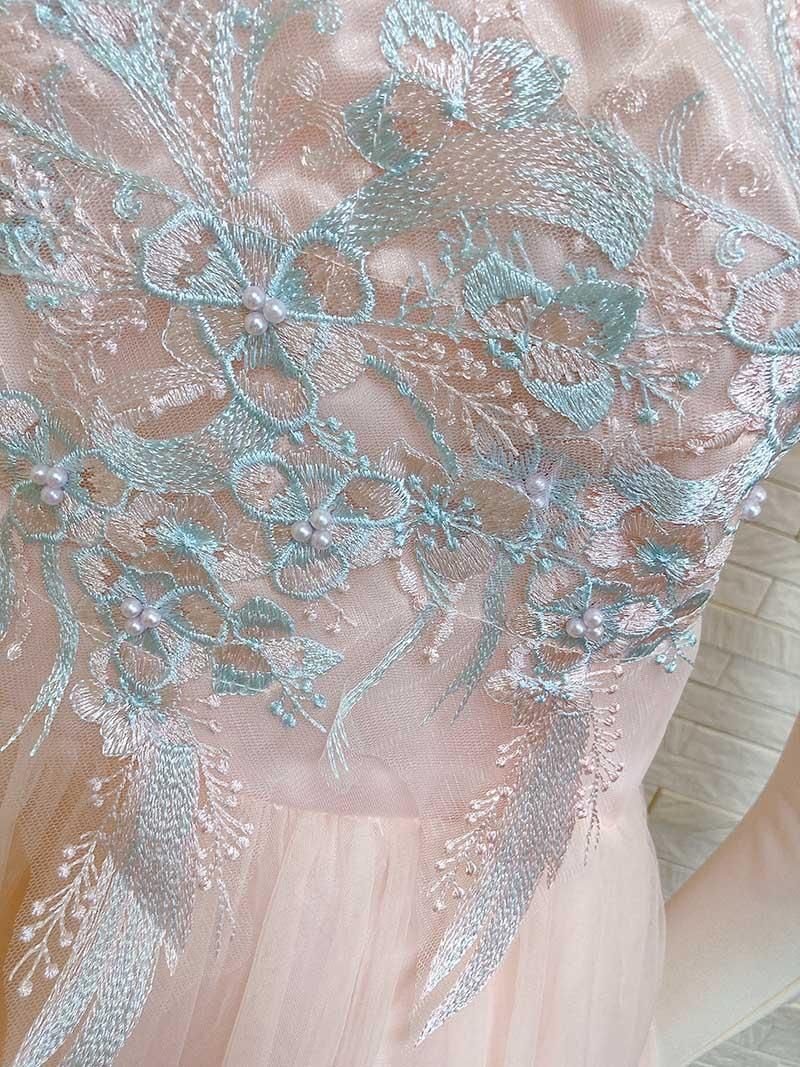 背の低い方に♡フェアリー ピンク/オフショルダーロングドレス