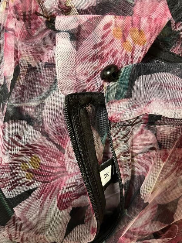 長袖シースルー花柄ドレス＊ブラック・パープル・紫 ワンピース/演奏会