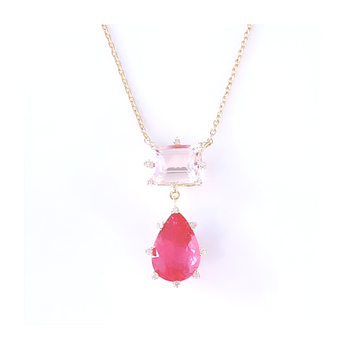 Diamond Gemstone Necklace