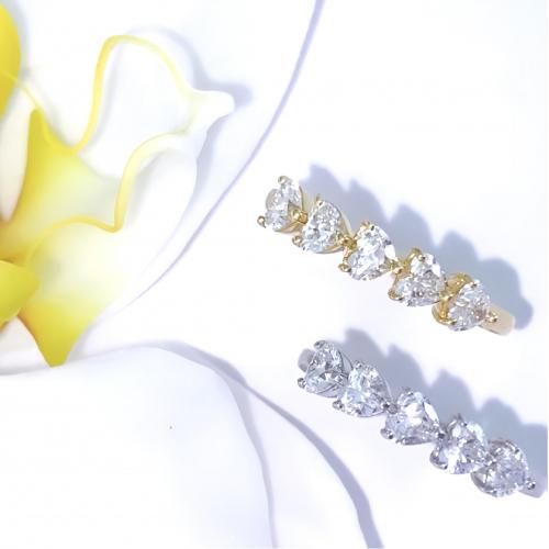 Diamond Heart Shape Eternity Ring