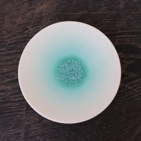 アイスグリーン4寸皿/岩崎龍二 - galerie n107 アイスグリーン4寸皿/岩崎龍二 - galerie n107