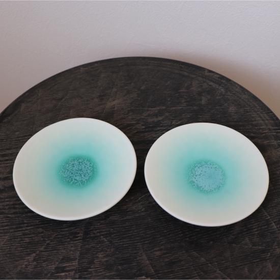 アイスグリーン4寸皿/岩崎龍二 - galerie n107