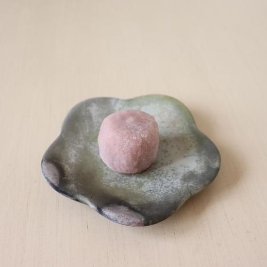 打田翠 楽焼 花入 楽輪花皿/打田翠 - galerie n107