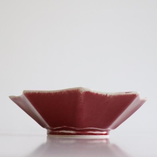 朱泥釉八角鉢/清水宏章 - galerie n107