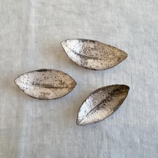 作家　小野寺友子さん　銀彩　鉢　長皿　セット 2019小野寺友子個展作品