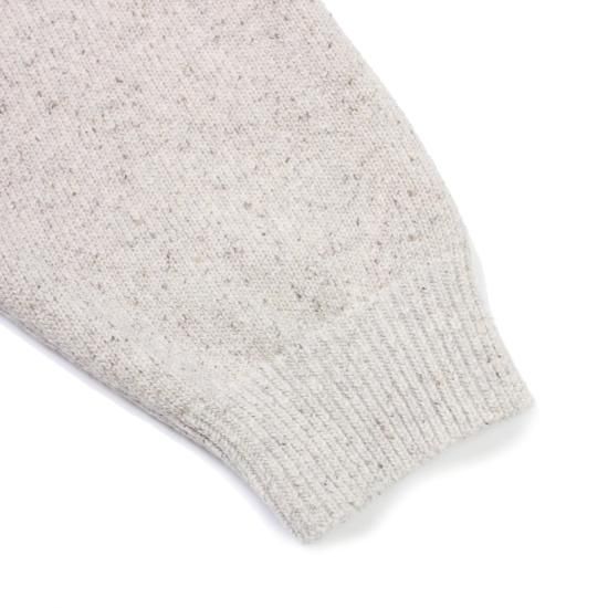 WOOL SILK NEP RAGLAN SLEEVE CARDIGAN / STILL BY HAND WOOL SILK NEP RAGLAN SLEEVE CARDIGAN / STILL BY HAND
