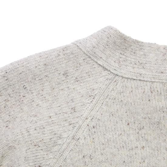 WOOL SILK NEP RAGLAN SLEEVE CARDIGAN / STILL BY HAND WOOL SILK NEP RAGLAN SLEEVE CARDIGAN / STILL BY HAND